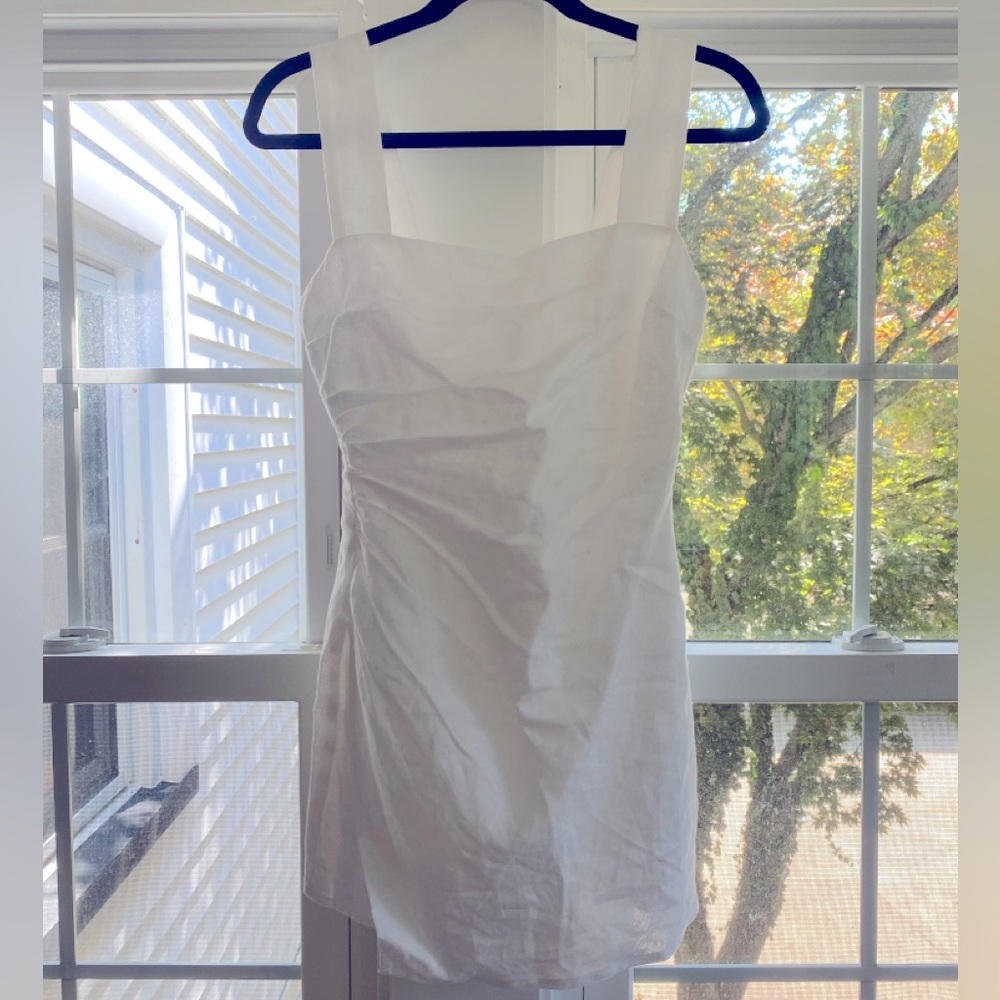 Reformation White Mini Dress 0 - Picture 3 of 9